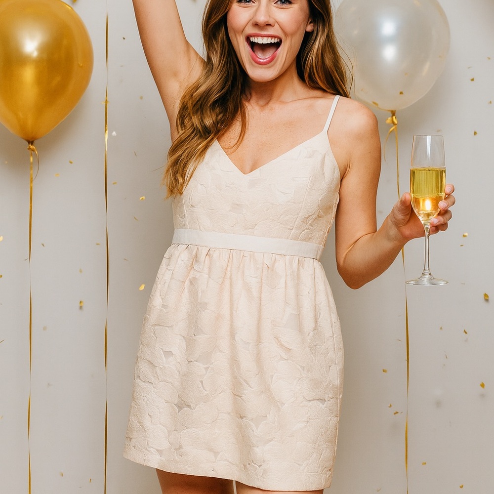 Ted Baker Pink Sleeveless V-Neck Slip Dress for Weddings